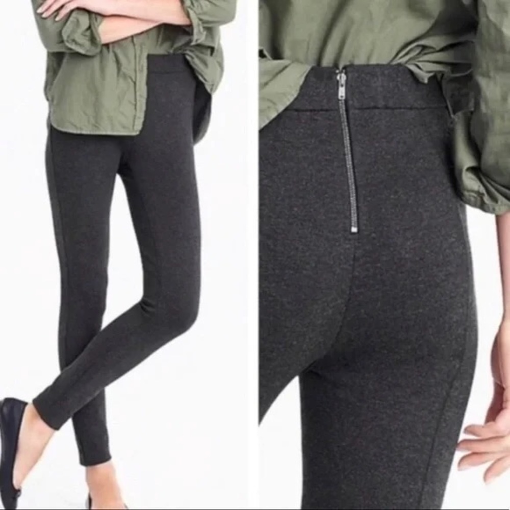 NWT J.Crew Pixie Pant in Charcoal Stretch Ponte